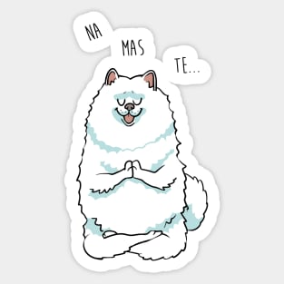 Namaste Samoyed Sticker